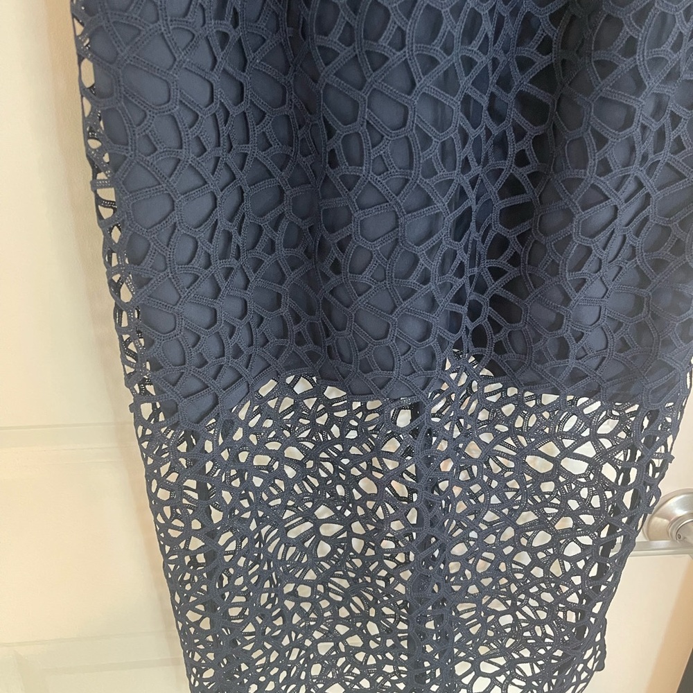 Keep Sake Blue Countdown Lace Off Shoulder Midi Dress - Picture 7 of 14